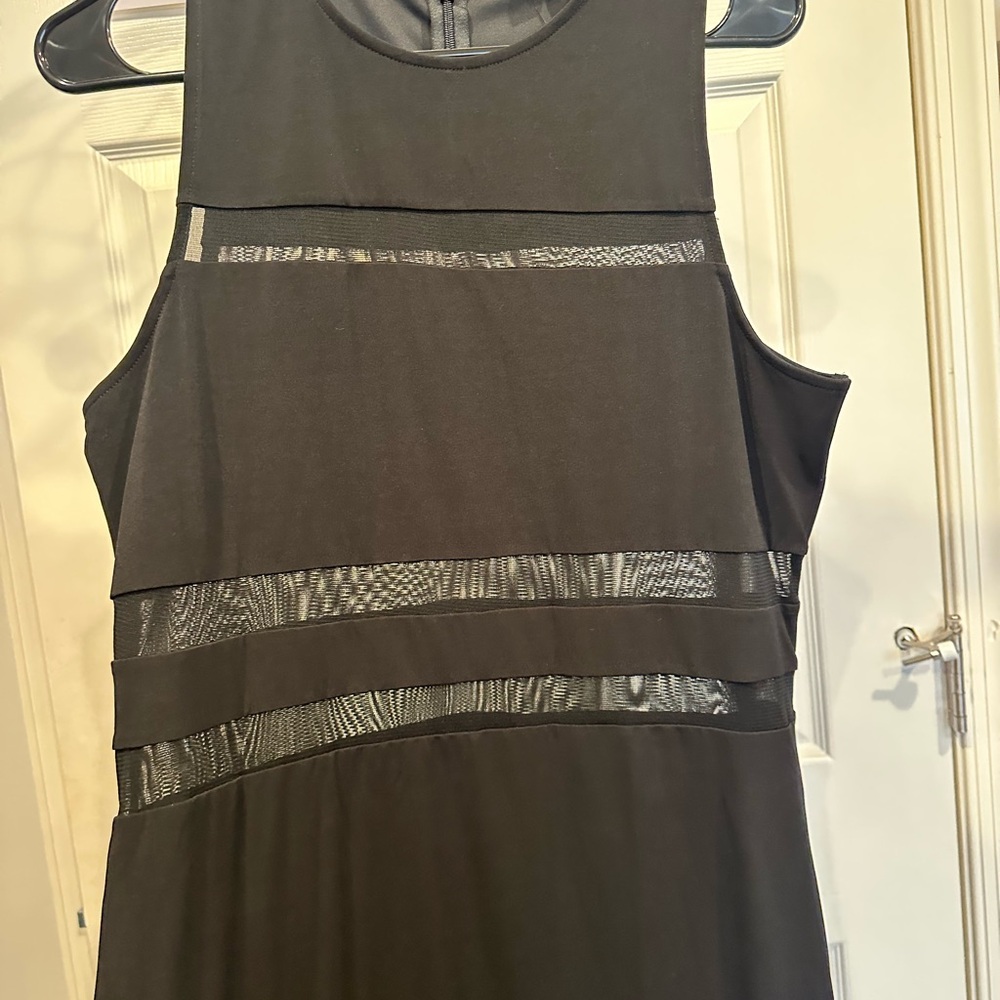 Express nwt black bodycon dress with sheer cut outs